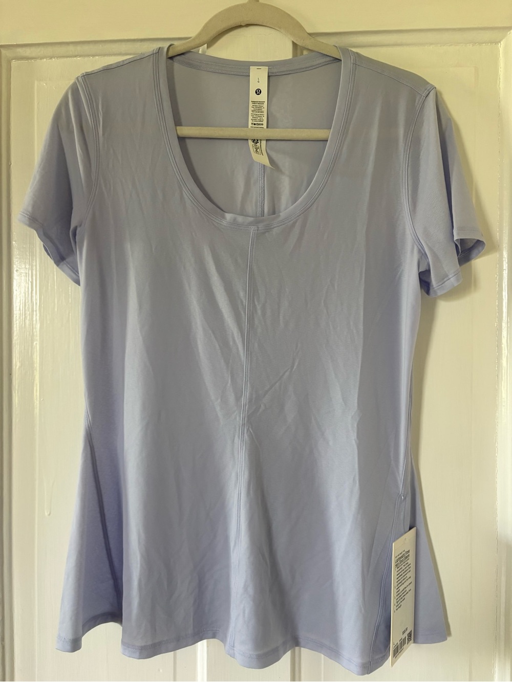 lululemon athletica Light Lavender Scoop Neck Short Sleeve Tee NWT